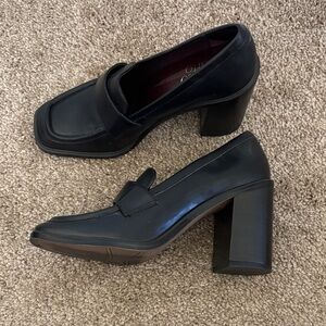 Franco Sarto Black Loafers